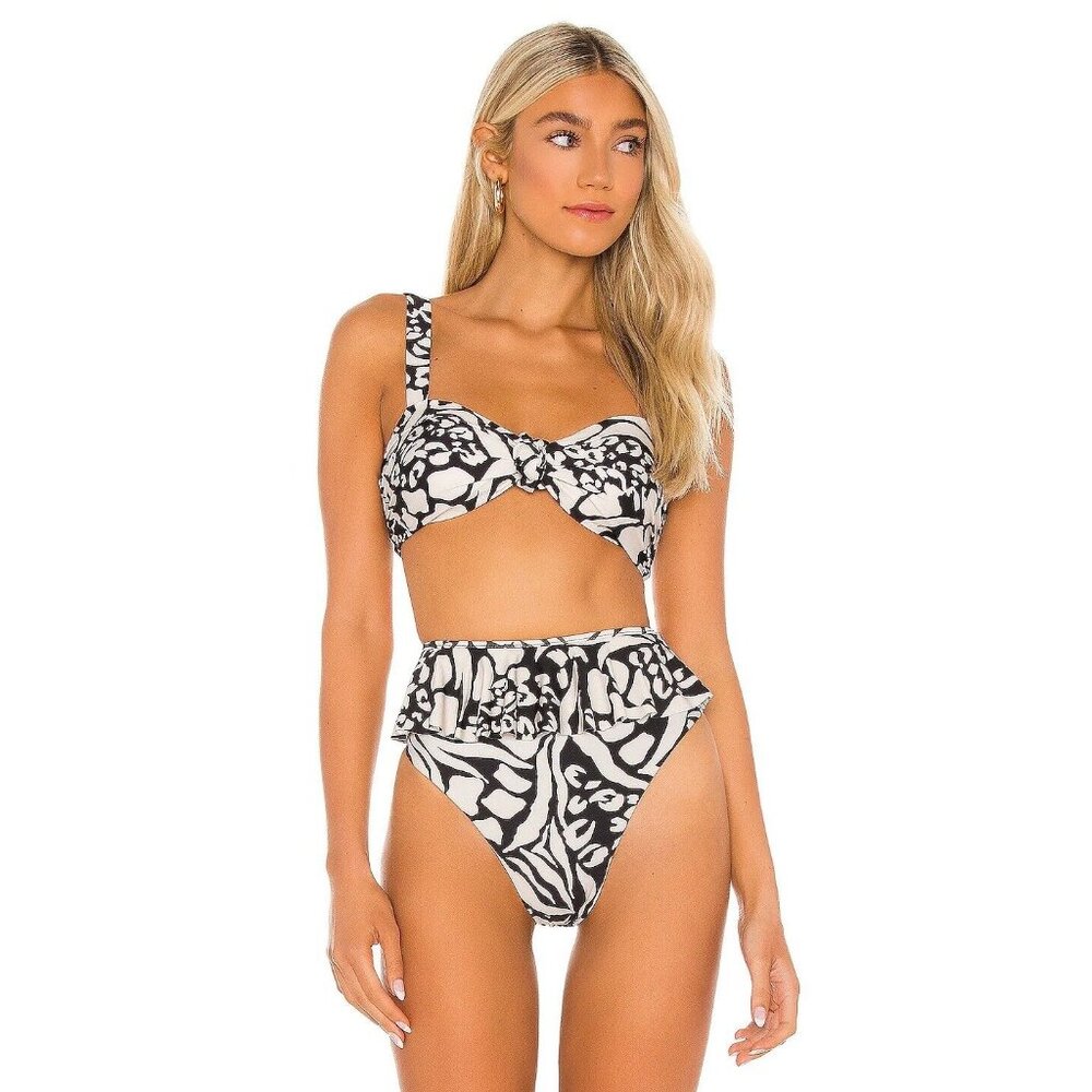 Beach Riot Black and White Bikini bottoms